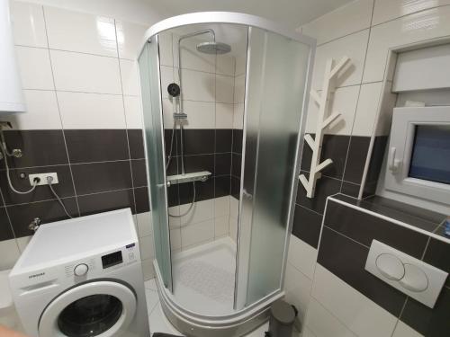 Et badeværelse på Apartment Sunset Mandre