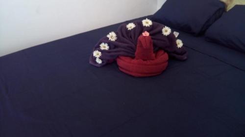 Katil atau katil-katil dalam bilik di NAUH Rooms Xul-ha Bacalar México