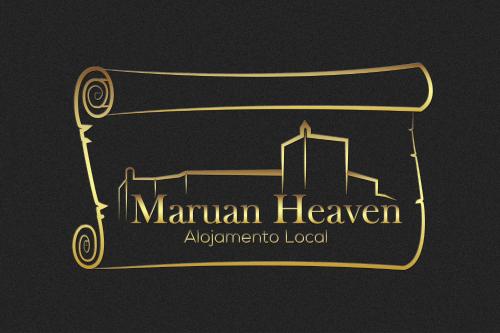 a label for a restaurant with a picture of a city at Maruan Heaven in Marvão