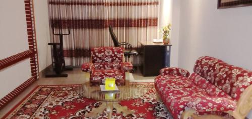 a living room with a couch and a chair at Hotel Dallas Sylhet in Sylhet