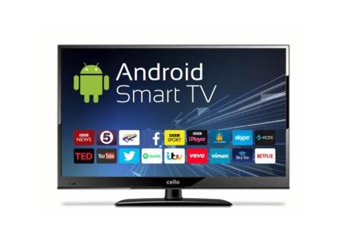 a television screen with an android smart tv at Waterlane Apartments in Galway