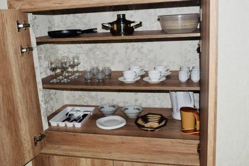 Eldhús eða eldhúskrókur á Avlabar Home