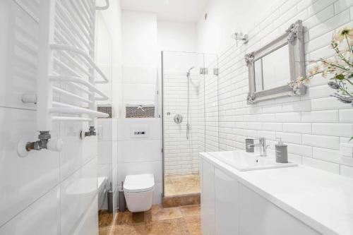 Koupelna v ubytování Apartamenty Dominikańskie