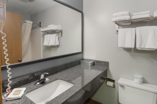 Kupatilo u objektu Boarders Inn & Suites by Cobblestone Hotels - Superior/Duluth