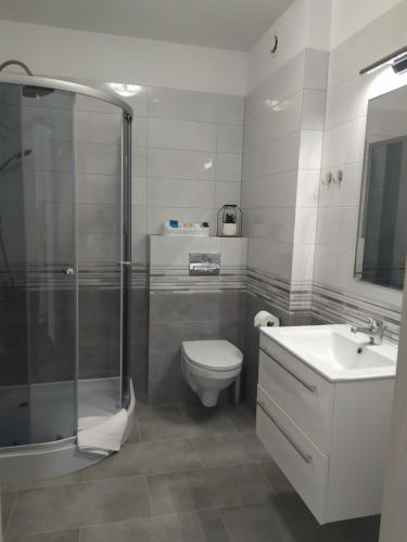 Et badeværelse på Villa Centro