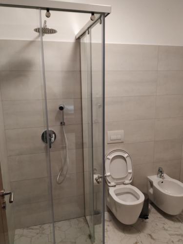Koupelna v ubytování Hotel Pelikan