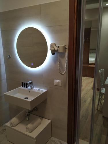 Koupelna v ubytování Hotel Pelikan
