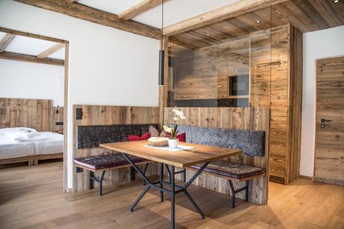 Ένα ή περισσότερα κρεβάτια σε δωμάτιο στο Chalet Zenit