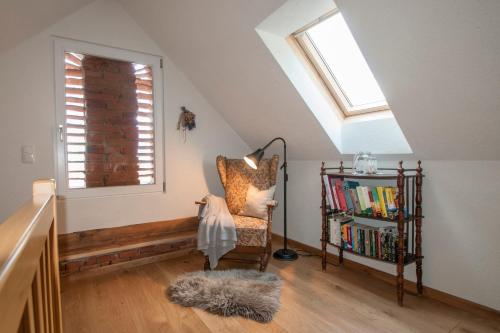 Postel nebo postele na pokoji v ubytování Ferienhaus "Troadkammer" in der Südsteiermark
