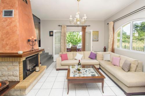 Posezení v ubytování iliachtida apartment