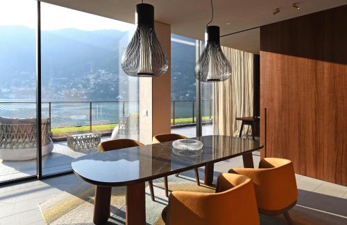 Vue générale sur la montagne ou vue sur la montagne depuis l'hôtel