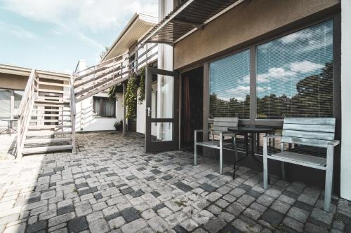 Balkón nebo terasa v ubytování Prieka Pietura
