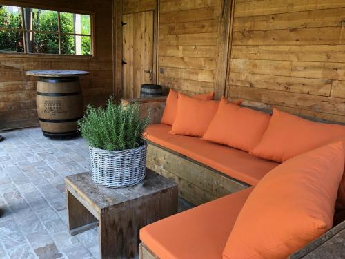 Posezení v ubytování B&B d'Oude Brouwerij