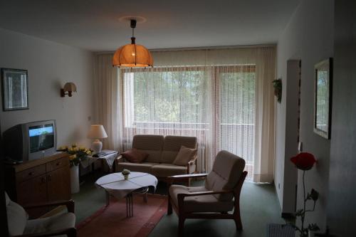 Posezení v ubytování Ferienwohnung Ritter