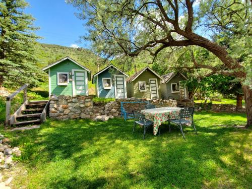 Zahrada ubytování Bristol Cabins