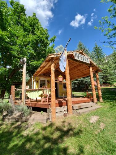 Zahrada ubytování Bristol Cabins