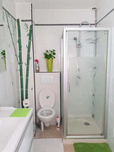 Bilik mandi di Location maison Monteux