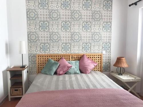 Postel nebo postele na pokoji v ubytování Villa c/ piscina próxima da praia