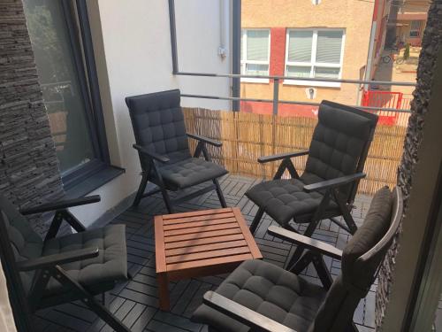 Posezení v ubytování Apartmán v centre Michaloviec