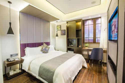 Ruiman International Hotelにあるベッド
