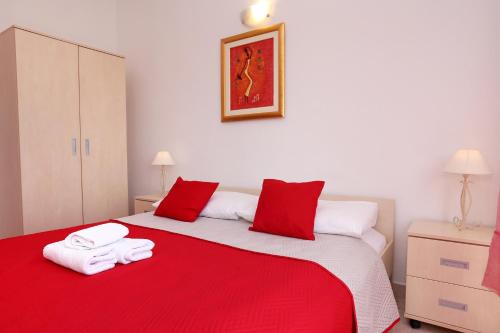 Posteľ alebo postele v izbe v ubytovaní Apartment Mavarčica