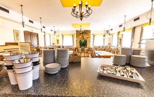 مطعم أو مكان آخر لتناول الطعام في Gasthof Pension Post