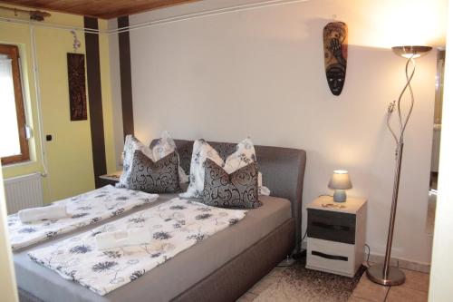 Posteľ alebo postele v izbe v ubytovaní Fox Apartmanok