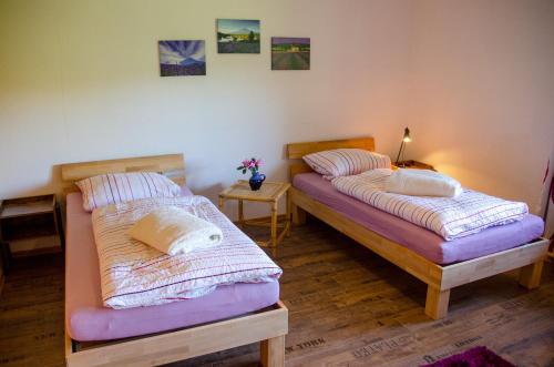Postel nebo postele na pokoji v ubytování Ferienwohnung Bad Münder