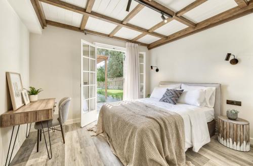 Cama o camas de una habitación en Leeda's Cottages