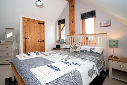 Легло или легла в стая в Rowanlea Lodge With Hot Tub