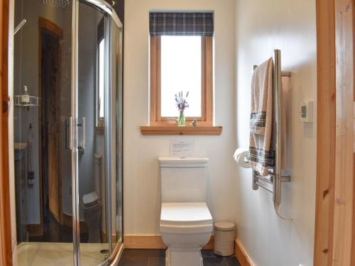 Ванна кімната в Rowanlea Lodge With Hot Tub