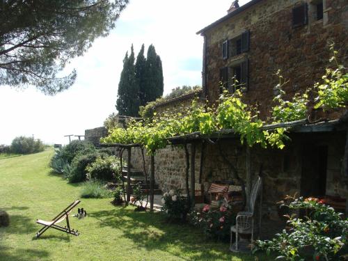 an old stone building with a bunch of vines at Nocini di Maremma in Tatti