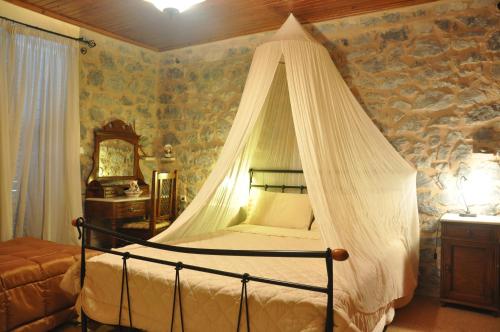 Posteľ alebo postele v izbe v ubytovaní Kastraki Vacations House