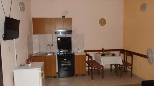 Kuchyň nebo kuchyňský kout v ubytování Apartmani A.Teskera