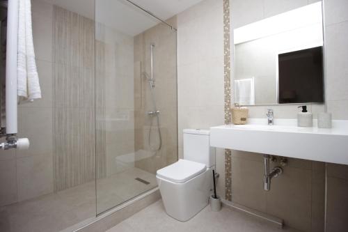 Koupelna v ubytování A Hotel Yerevan