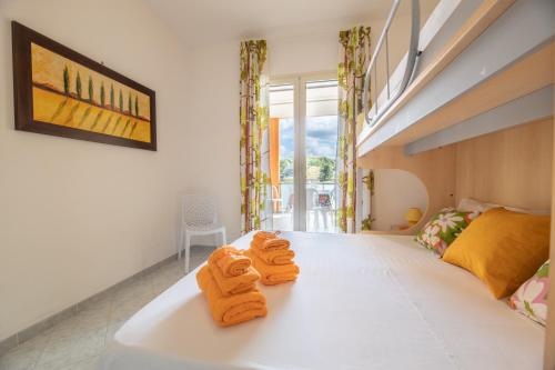 A bed or beds in a room at LE NOBILI DIMORE - appartamenti a Gallipoli