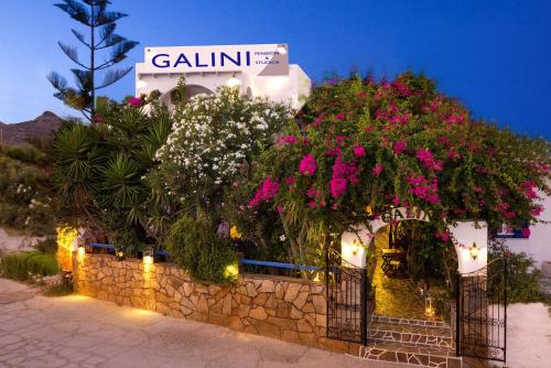Zahrada ubytování Galini Pension