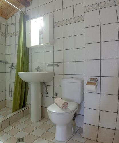 Bilik mandi di Hotel Karagiannis