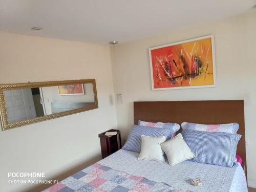 Postel nebo postele na pokoji v ubytování Duplex DE LUX com piscina,Churrasqueira TOTALMENTE PRIVATIVO