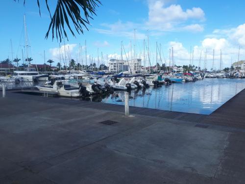 a marina filled with lots of boats in the water at STUDIO FACE MARINA in Saint-François