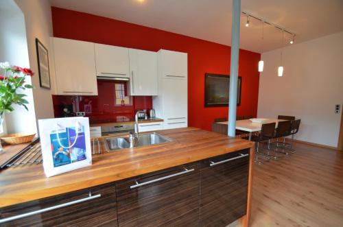 Η κουζίνα ή μικρή κουζίνα στο Apartment CityXpress TOP 6 by All in One Apartments