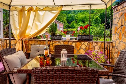 Κήπος έξω από το Comfortable apartment near Opatija