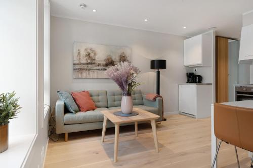 Dapur atau dapur kecil di Barfot Apartments