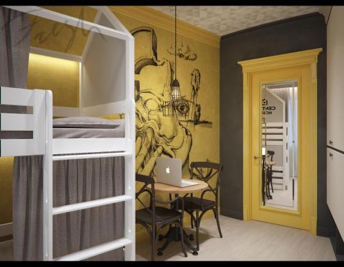 Postel nebo postele na pokoji v ubytování Central Hostel