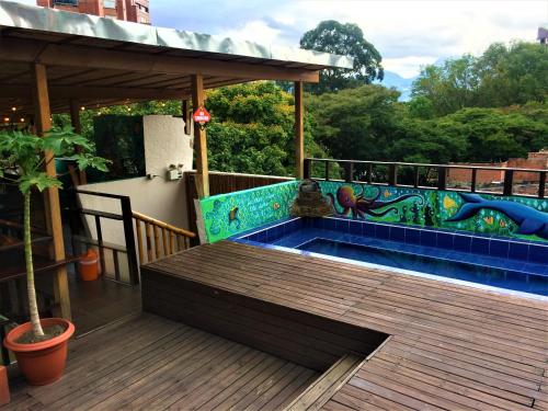 Bazén v ubytování Casa Kiwi Hostel nebo v jeho okolí