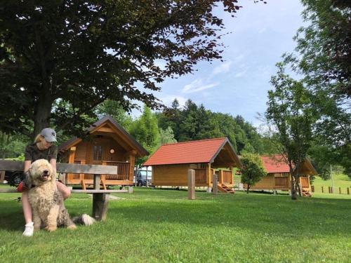 Domácí mazlíčci ubytovaní s hosty v ubytování Camp Podgrad Vransko