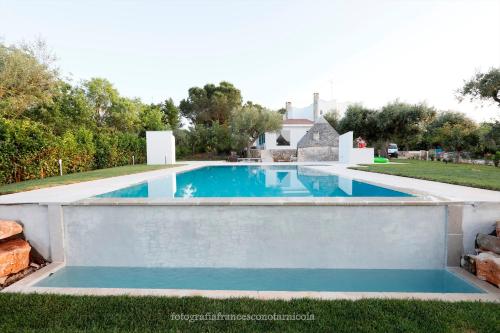 a swimming pool in the backyard of a house at Residenza Lippolis in Castellana Grotte