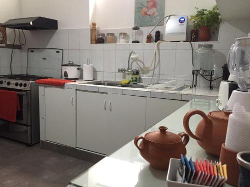 Η κουζίνα ή μικρή κουζίνα στο Uli´s house