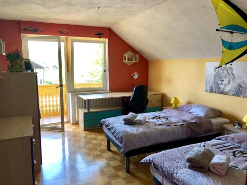Postel nebo postele na pokoji v ubytování Apartma AS