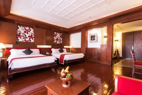 Cama o camas de una habitación en Samui Buri Beach Resort